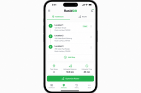 RasidGO address list and optimizer